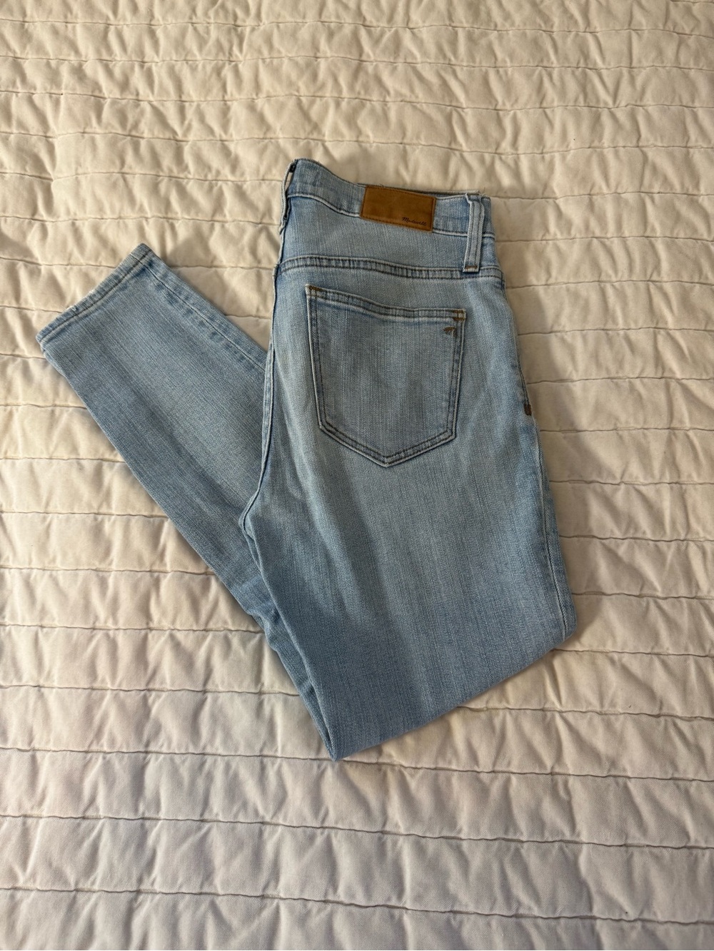 Madewell Women’s 9” High-Rise Light Wash Skinny Jeans - Size 27
